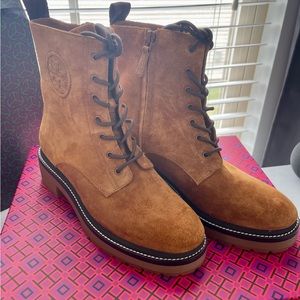 Tory Burch Miller Suede Lug Sole Bootie